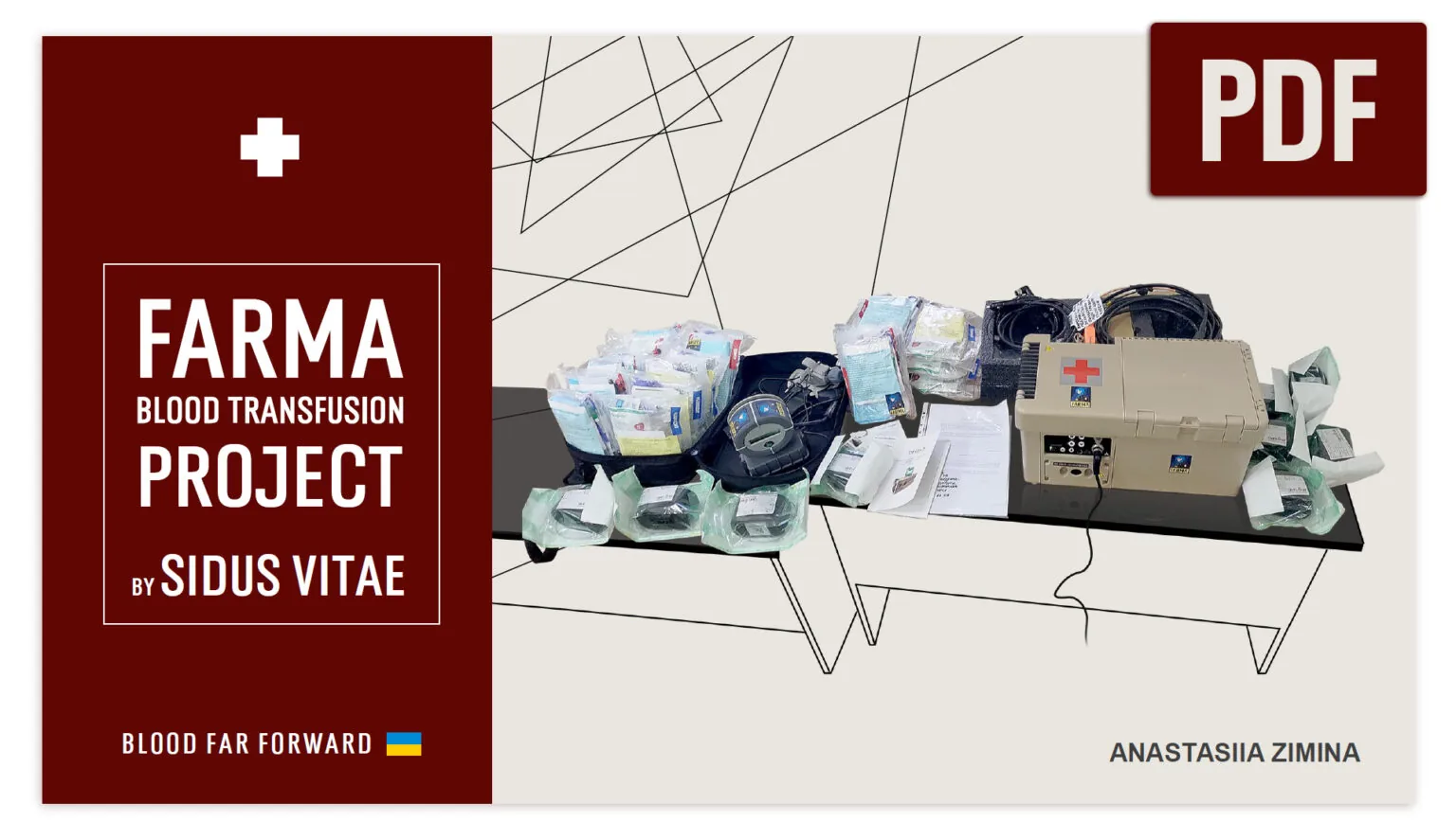Cover of the FARMA Blood Transfusion Project presentation